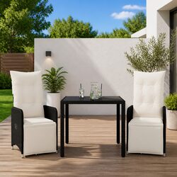 3 Piece Garden Bistro Set Specifications - Cushions Included