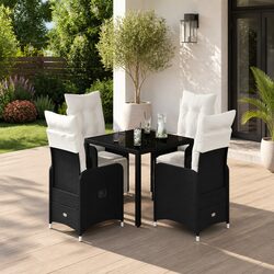 5-Piece Black Garden Bistro Set Specifications
