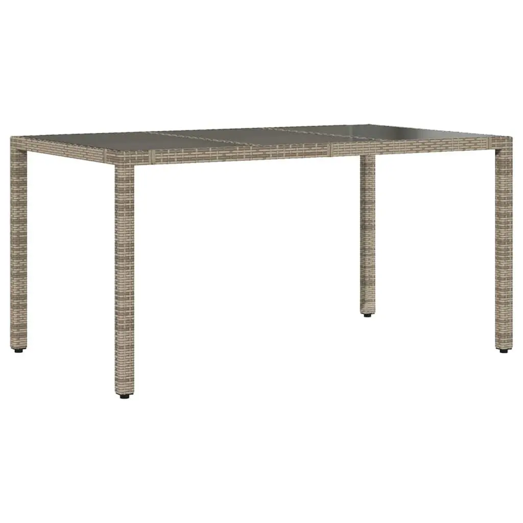 7 Piece Bistro Set Outdoor Furniture Grey Poly Rattan Patio Dining