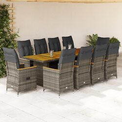Specifications of 11-Piece Grey Outdoor Bistro Set