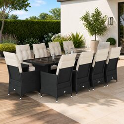 Specifications of the 11-Piece Garden Bistro Set in Black