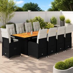 Specifications of 11-Piece Garden Bistro Set with Cushions