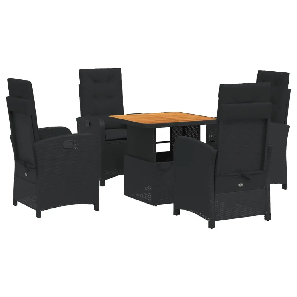 5-Piece Garden Dining Set with Cushions