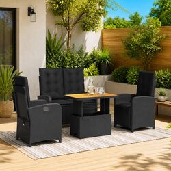 Specifications of 4 Piece Outdoor Dining Set with Cushions