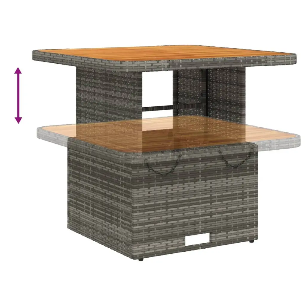 Garden Dining Set 5 Piece Outdoor Furniture Patio Table Chairs Cushions Grey