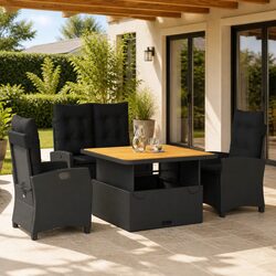 Technical Overview of 4 Piece Outdoor Dining Set with Cushions