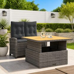 Specifications of 2 Piece Outdoor Furniture Set in Grey