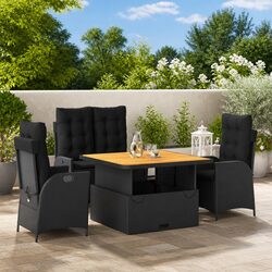 Specifications for 4-Piece Garden Dining Set