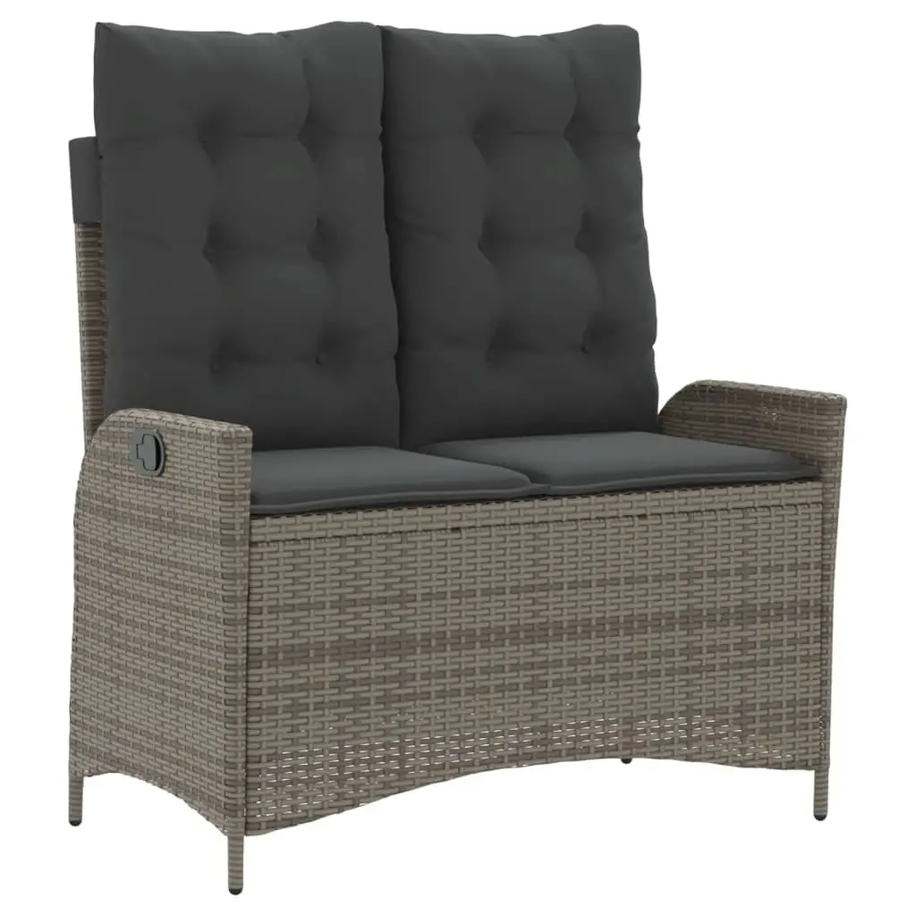 Grey Poly Rattan Dining Set 4 Piece