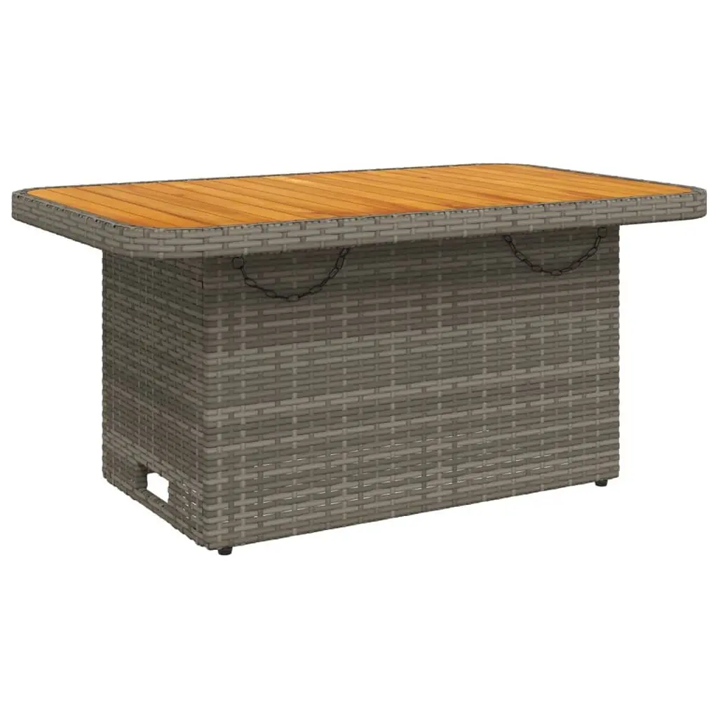 4-Piece Adjustable Backrest Garden Dining Set