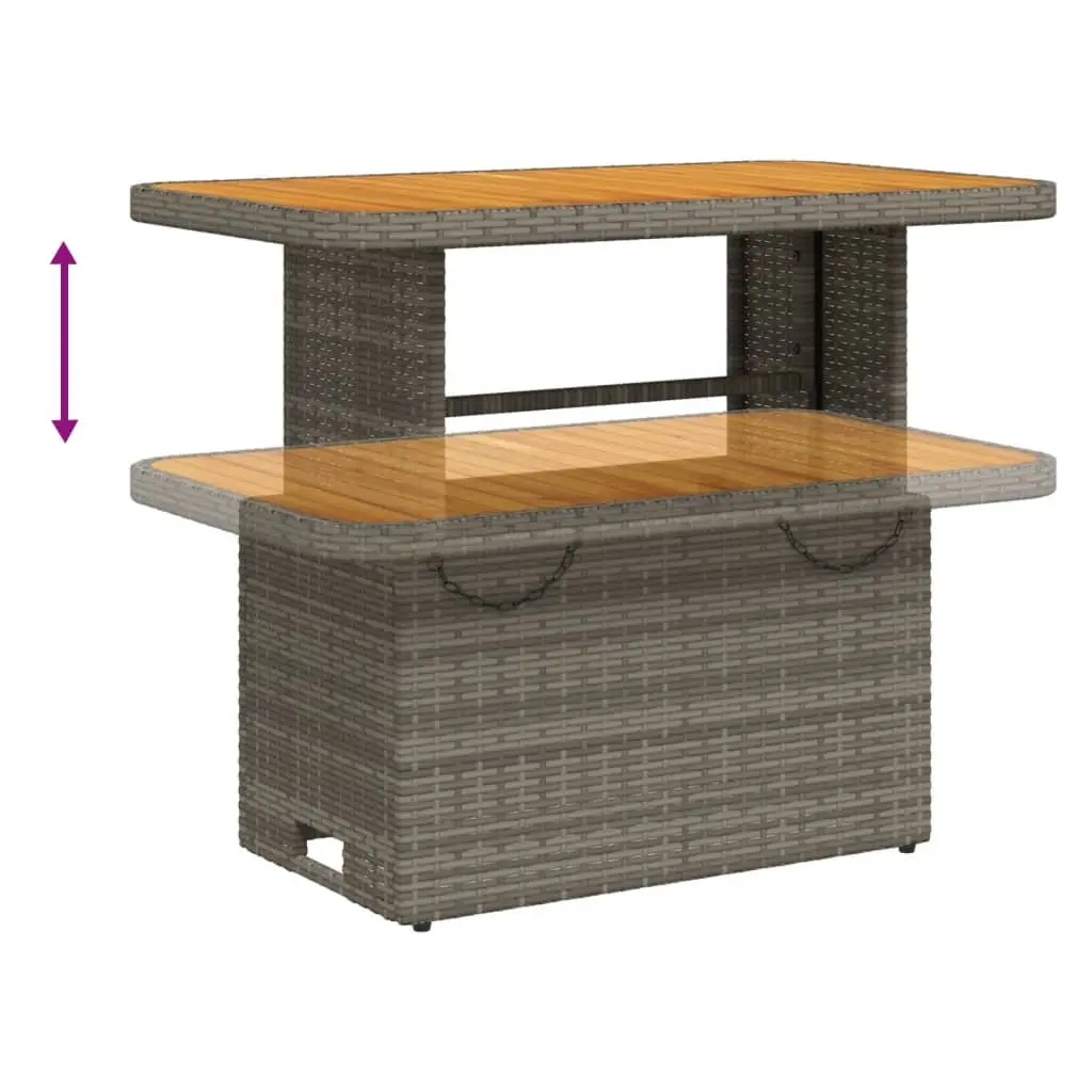 4-Piece Adjustable Backrest Garden Dining Set
