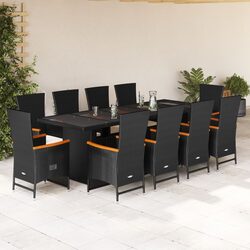 Specifications of 11 Piece Outdoor Dining Set with Cushions