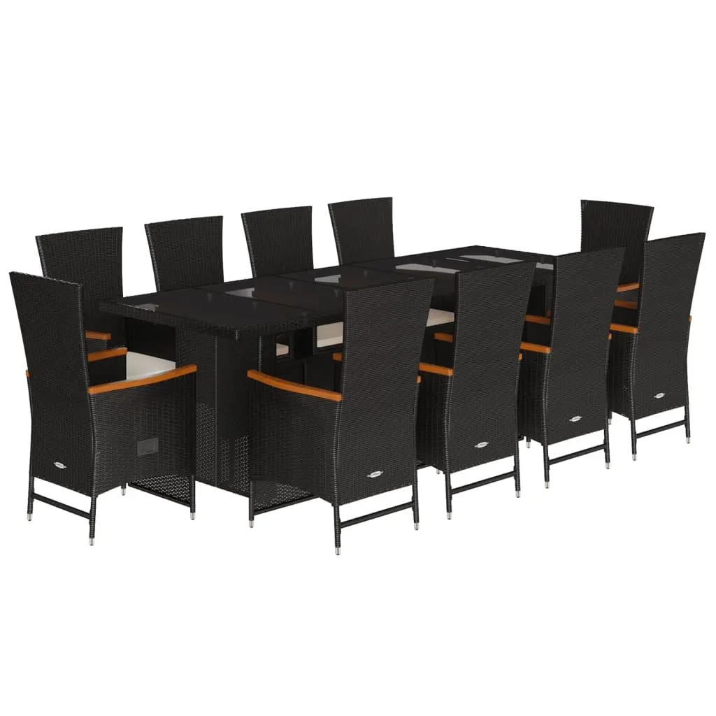 11 Piece Outdoor Dining Set with Cushions