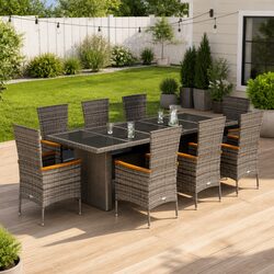 Specifications of 9 Piece Outdoor Dining Set