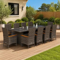 Garden Dining Set 11 Piece: Specs and Features