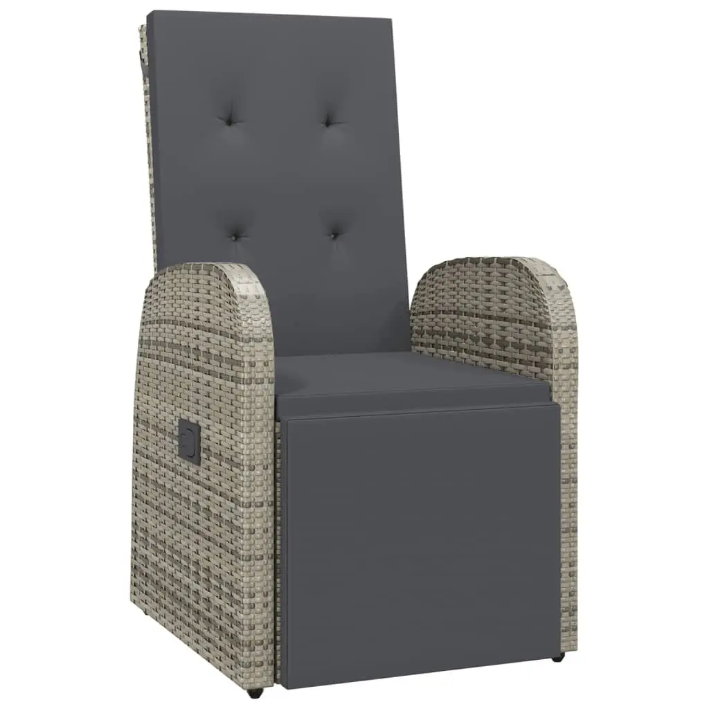 11 Piece Garden Dining Set Outdoor Furniture Patio Seating Grey