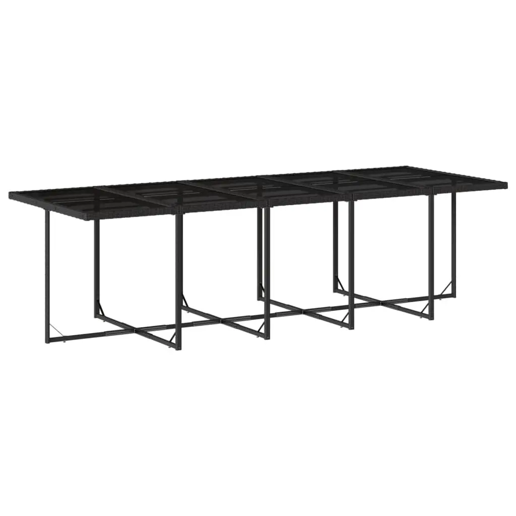11-Piece Black Garden Dining Set