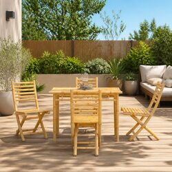Folding Garden Chairs: 4-Piece Set, 43x54x88 cm