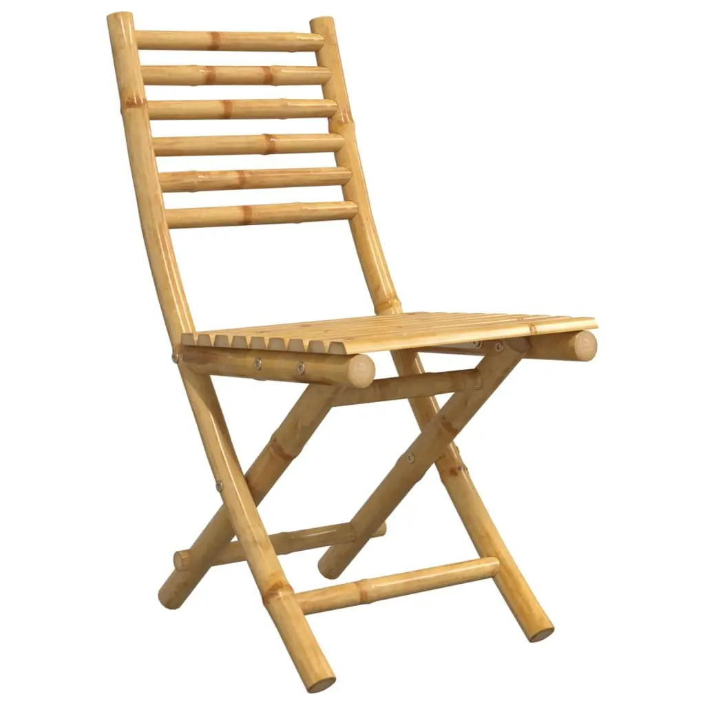 Folding Garden Chairs Outdoor Seating Set of 4 Brown 43x54x88 cm