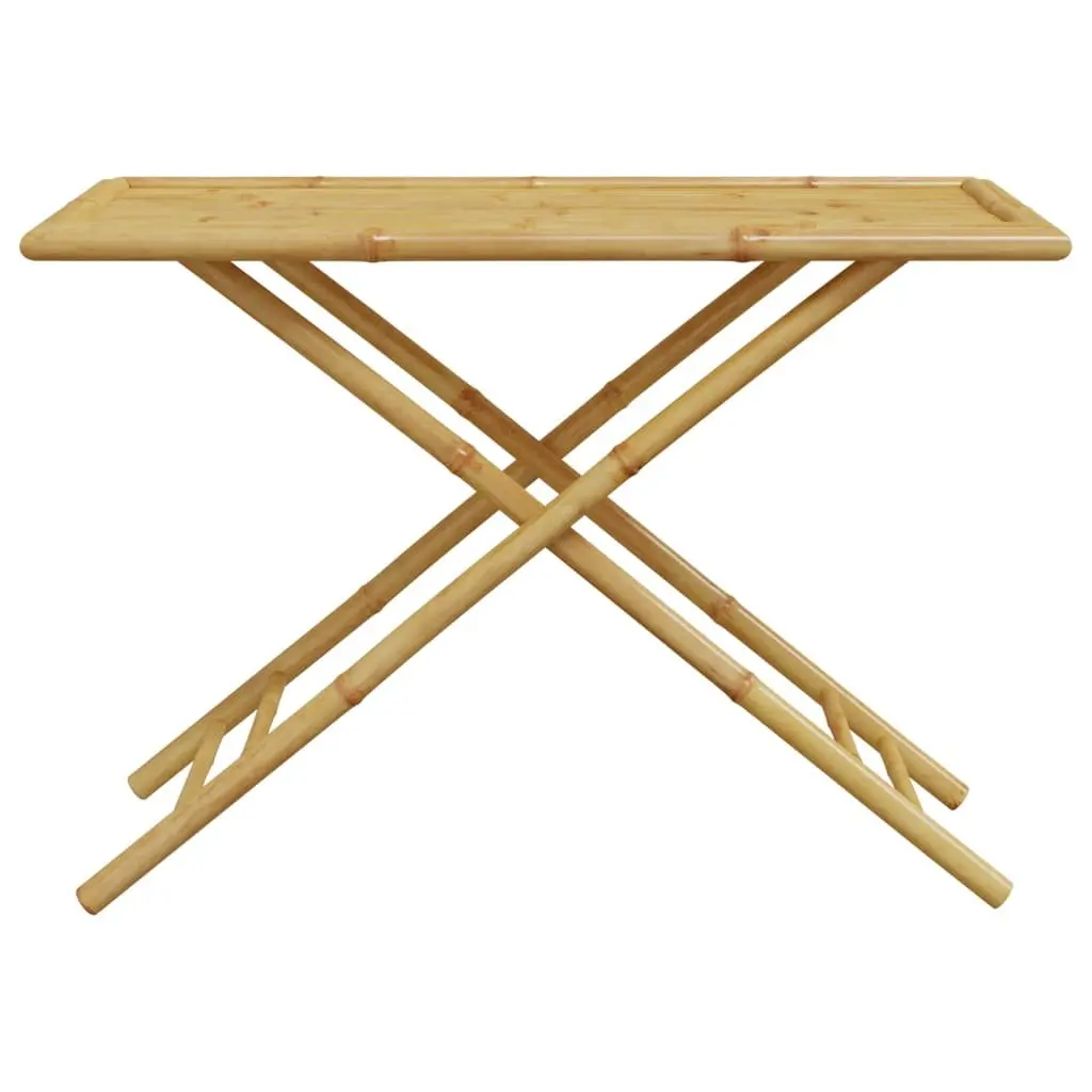 5 Piece Garden Dining Set Outdoor Furniture Bamboo Brown