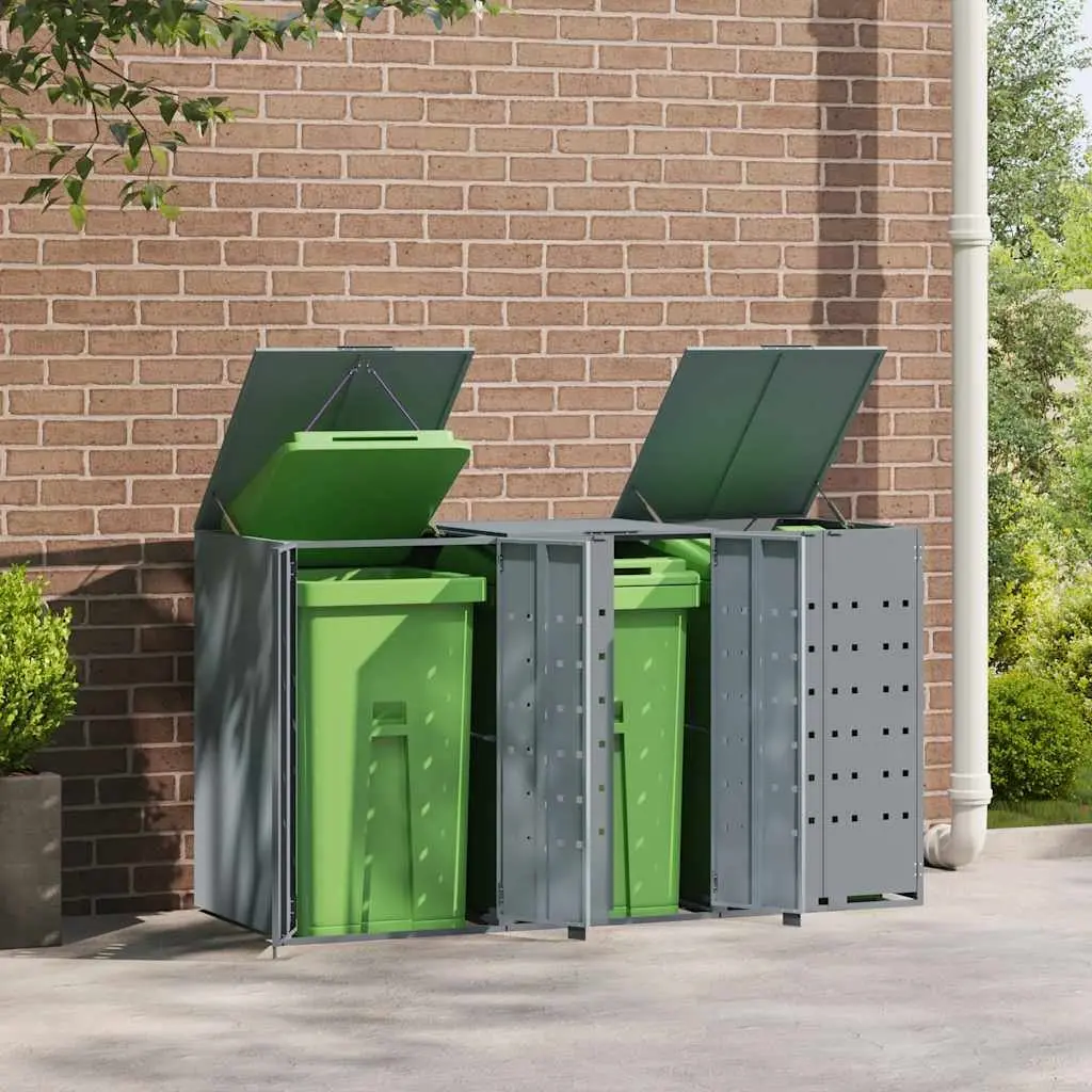Wheelie Bin Storage Shed for Garden 3 Bin Size