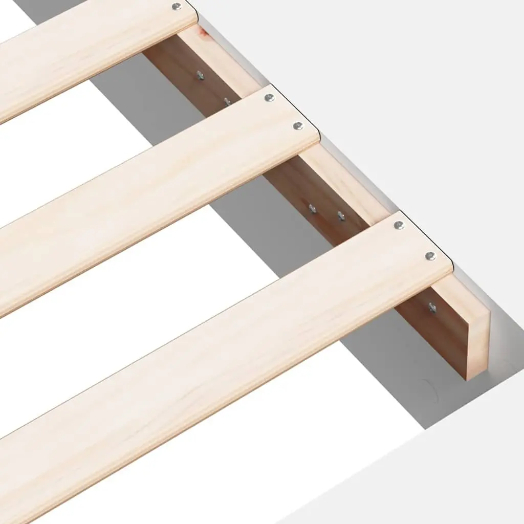 Bed Frame White 135x190 cm Slatted Base Storage Compartments Bedroom Furniture