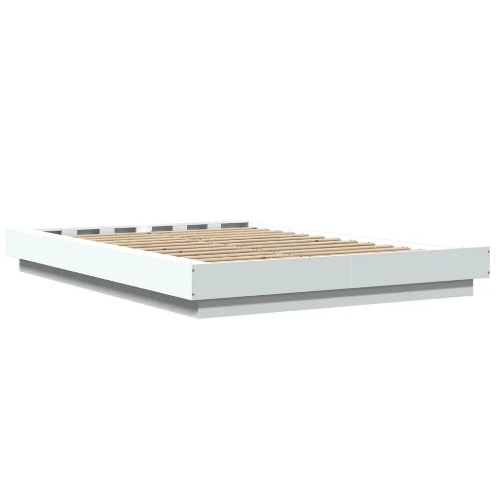 Bed Frame Bedroom 135x190 cm with RGB LED Lights