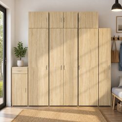 Engineered Wood Storage Cabinet - 70 x 42.5 x 225 cm