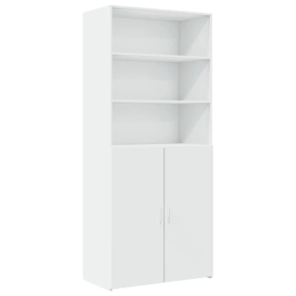 Highboard Storage Cabinet for Living Room Bedroom 80x42.5x249cm Engineered Wood White