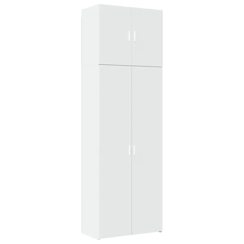 Highboard Storage Cabinet for Living Room Bedroom Hallway 80x42.5x249cm Engineered Wood White