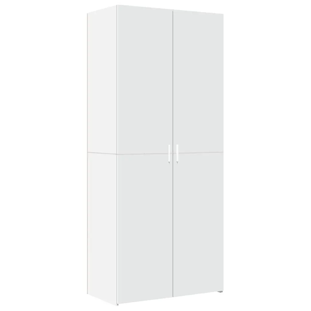 Highboard Storage Cabinet for Living Room Bedroom Hallway 80x42.5x249cm Engineered Wood White