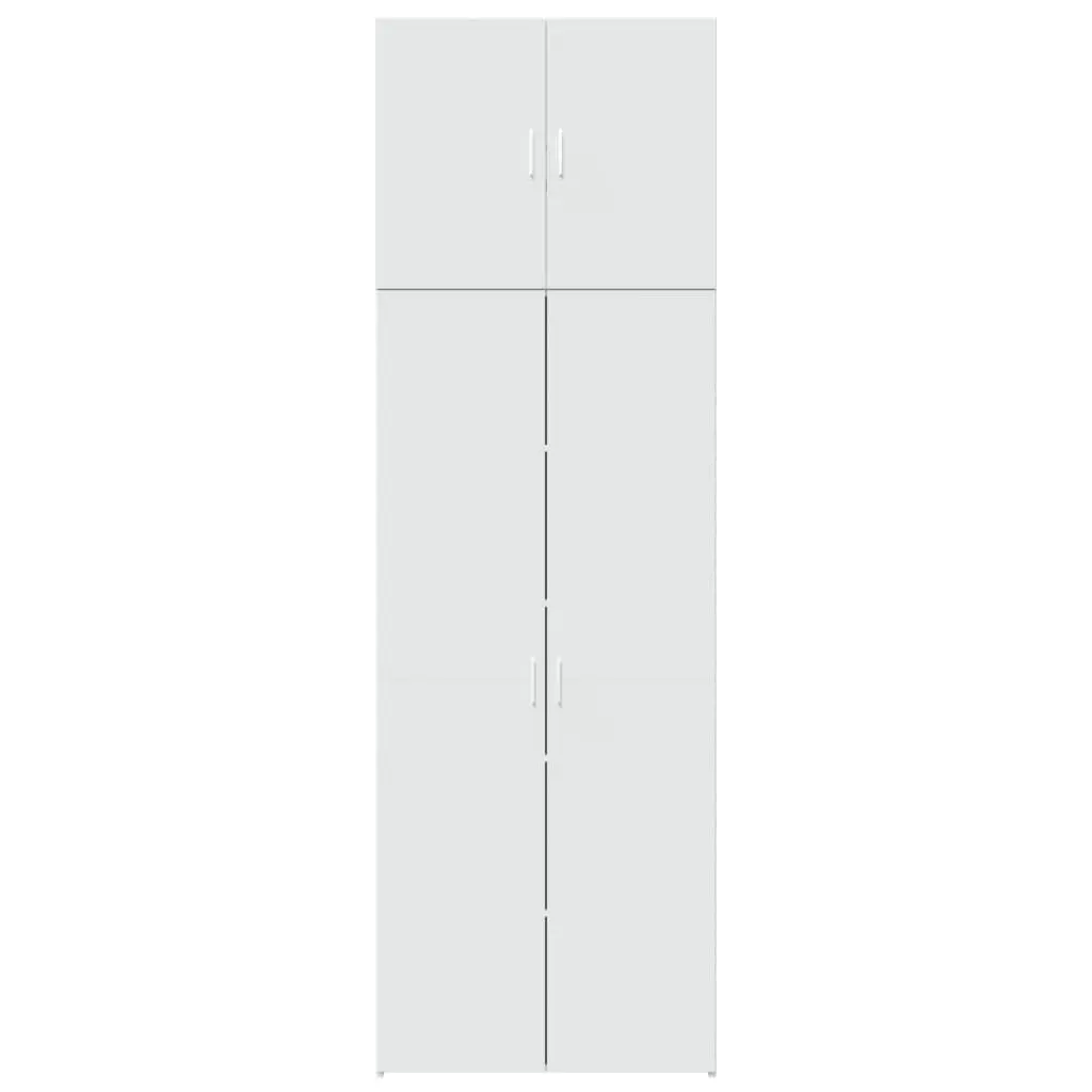 Highboard Storage Cabinet for Living Room Bedroom Hallway 80x42.5x249cm Engineered Wood White