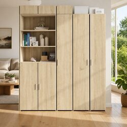 Highboard Storage Cabinet Specifications: 30x42.5x185 cm