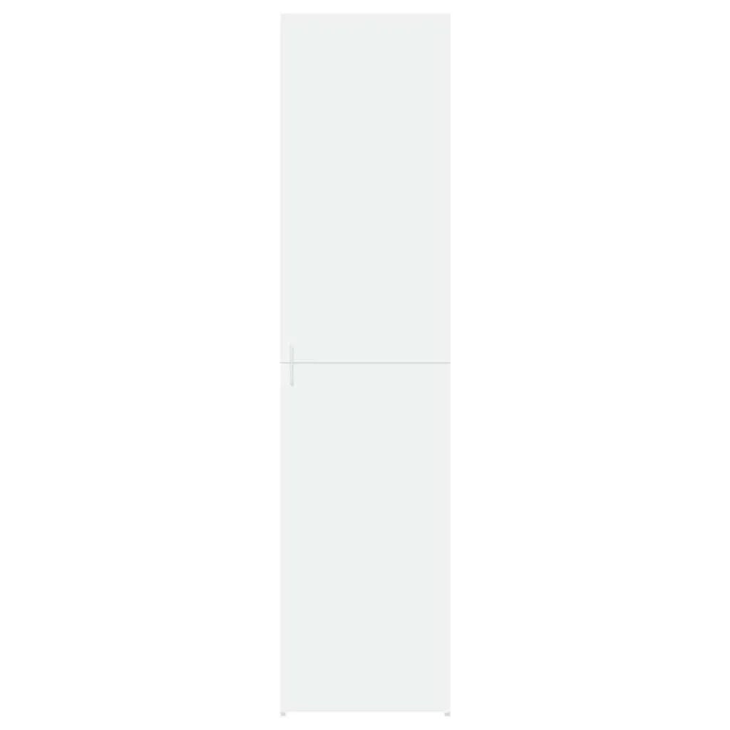 White Highboard Storage Cabinet 45x42.5x185cm Engineered Wood Sideboard Bedroom