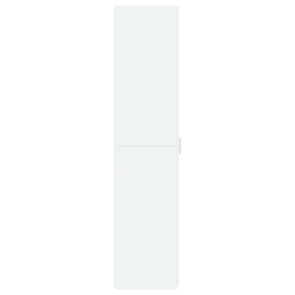 White Highboard Storage Cabinet 45x42.5x185cm Engineered Wood Sideboard Bedroom