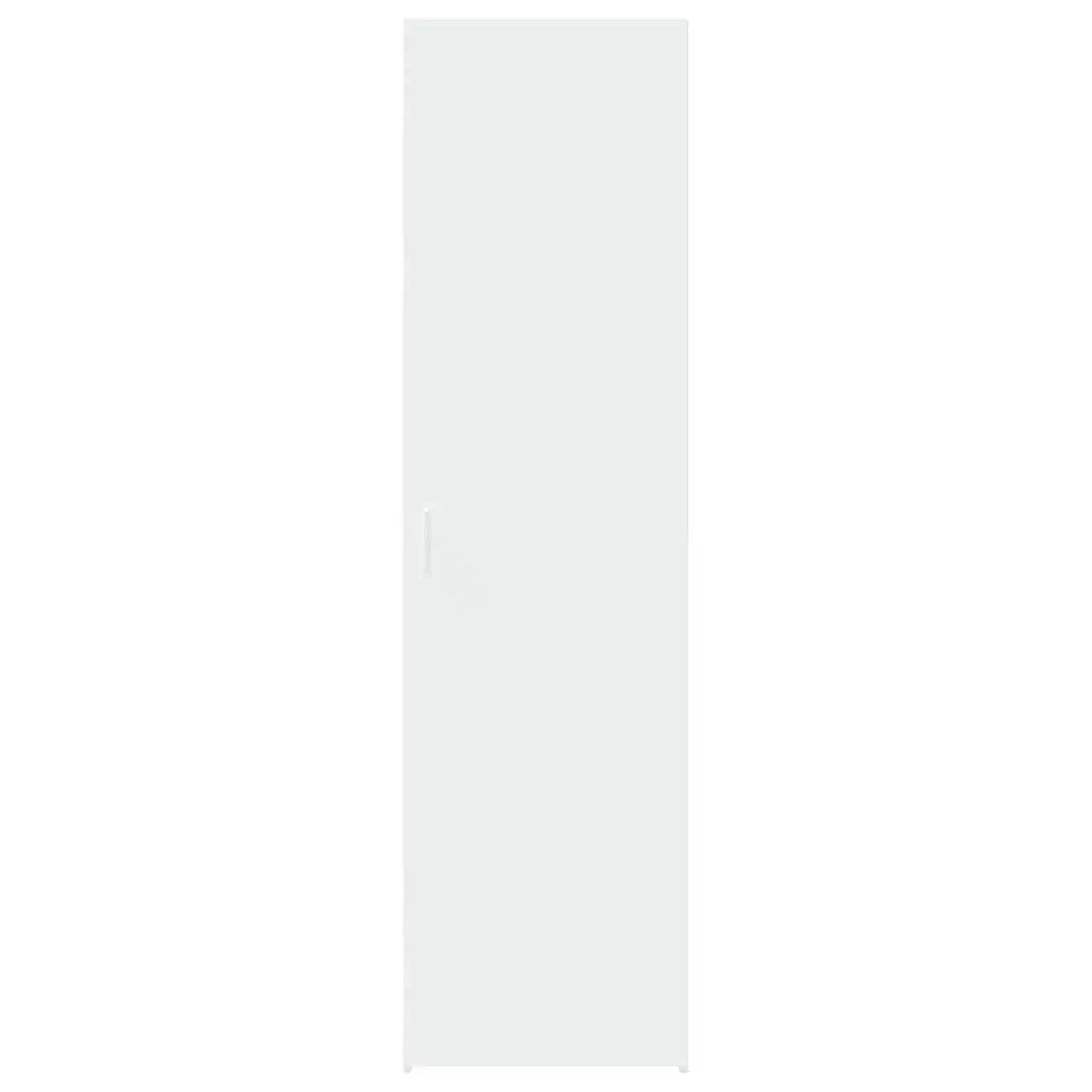 White Highboard Storage Cabinet for Living Room Bedroom Hallway 50x42.5x185cm Engineered Wood
