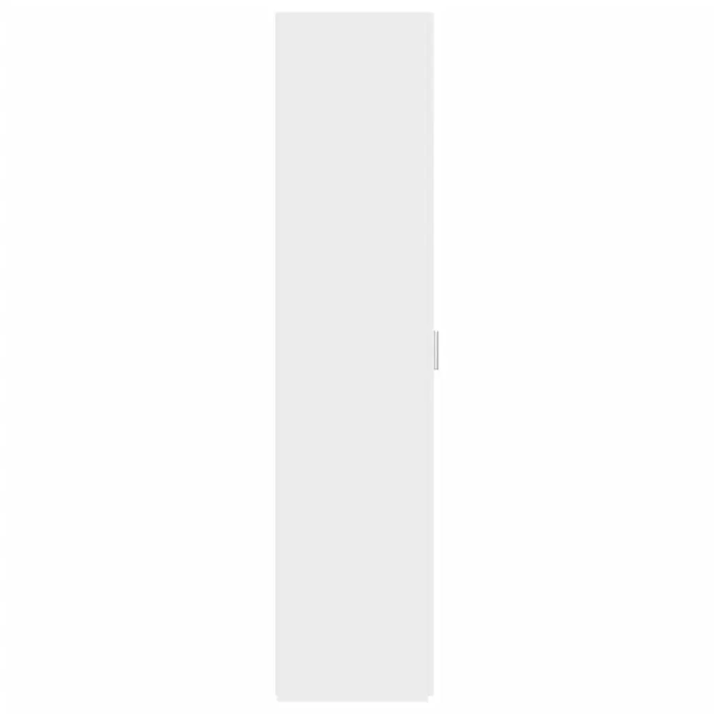 White Highboard Storage Cabinet for Living Room Bedroom Hallway 50x42.5x185cm Engineered Wood