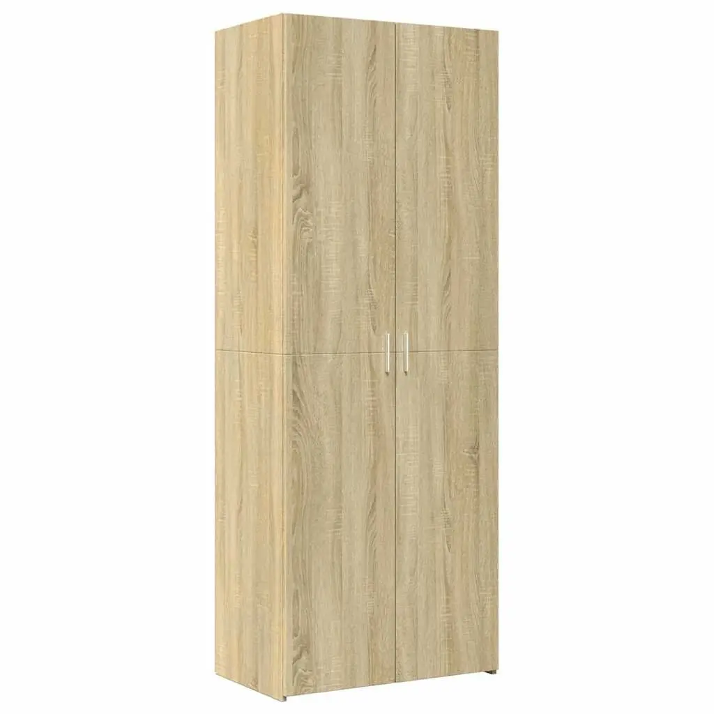 Highboard Storage Cabinet for Bedroom Living Room Brown Engineered Wood