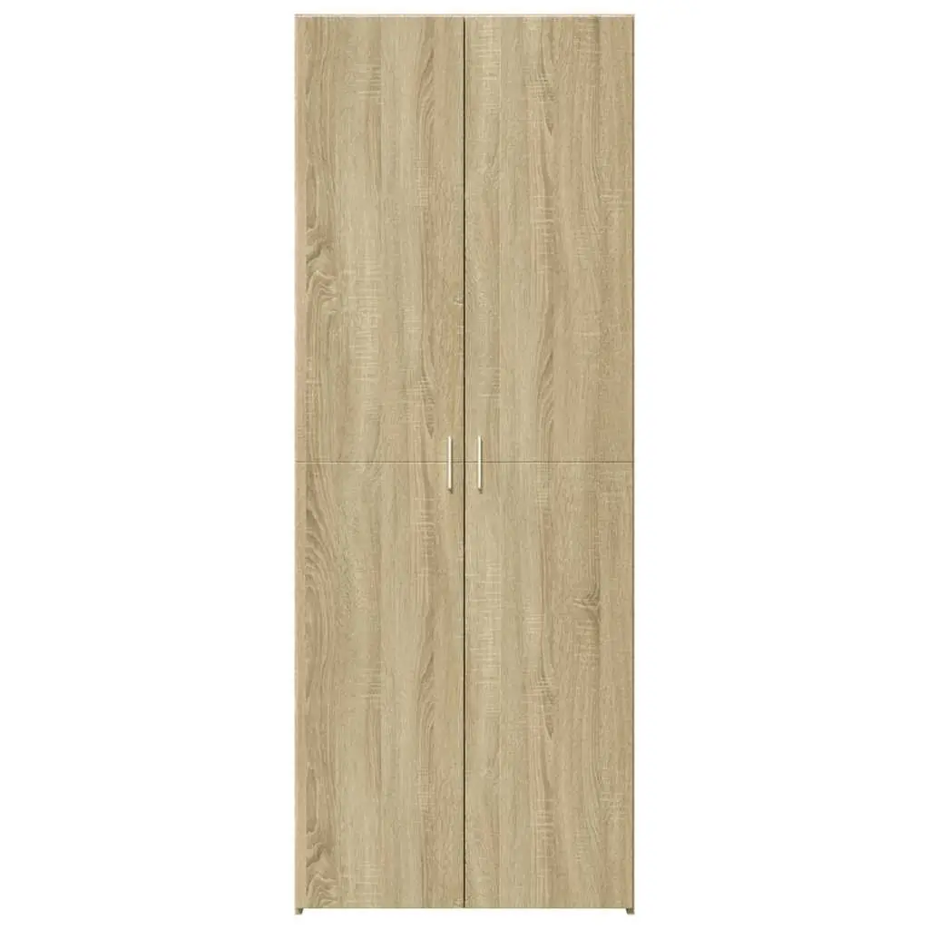 Highboard Storage Cabinet for Bedroom Living Room Brown Engineered Wood