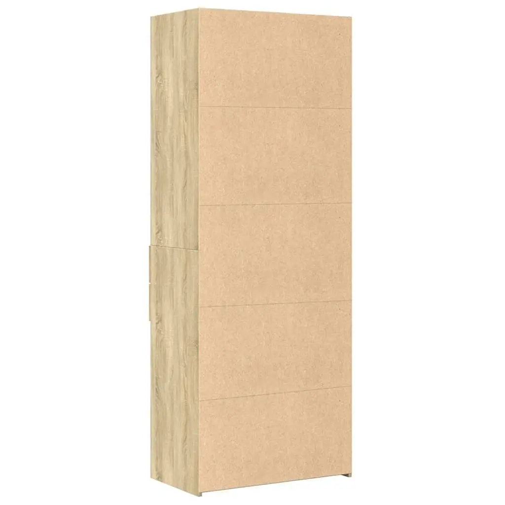Highboard Storage Cabinet for Bedroom Living Room Brown Engineered Wood