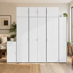 Highboard Storage Cabinet - Dimensions 70 x 42.5 x 185 cm