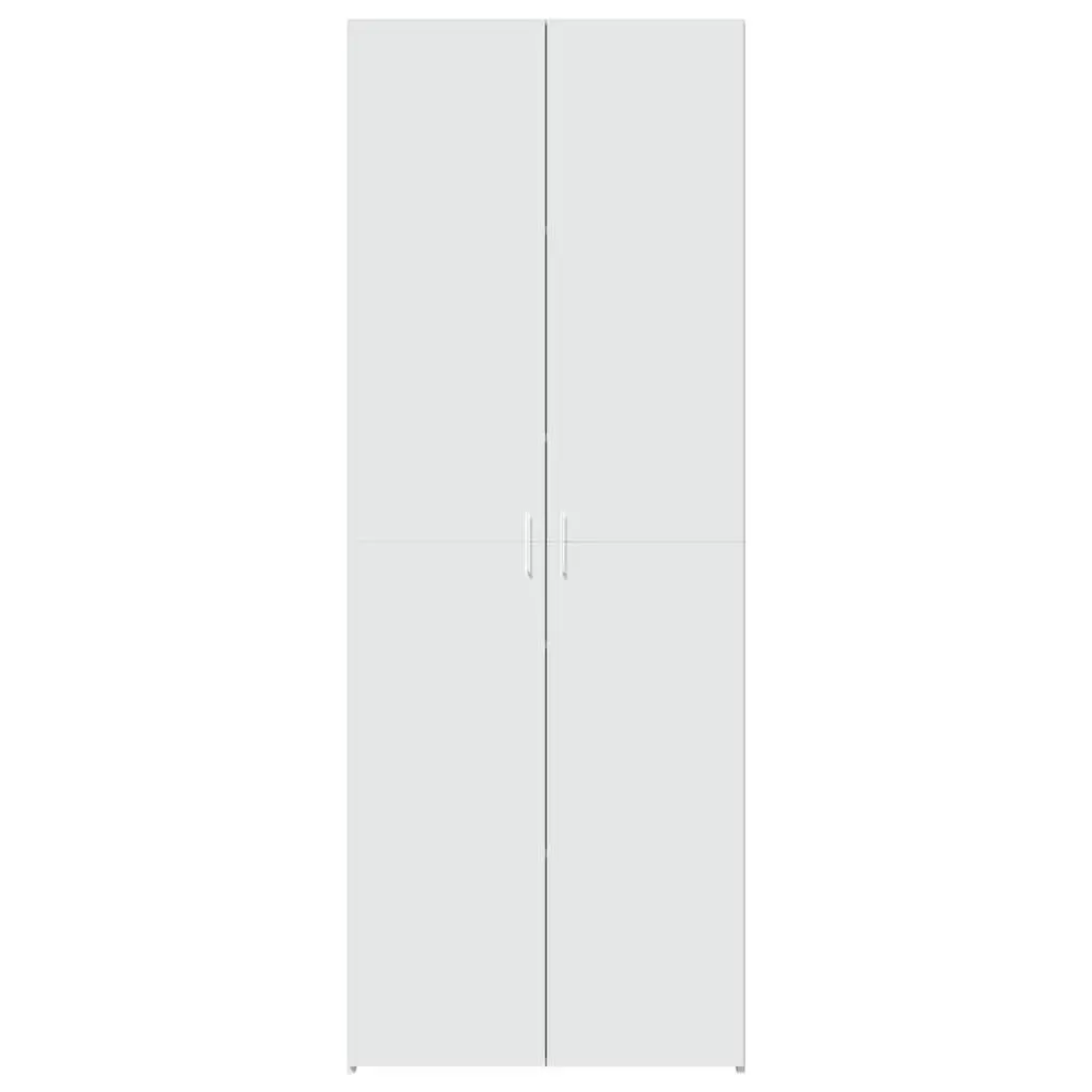 White Highboard Storage Cabinet Engineered Wood Bedroom Living Room Sideboard