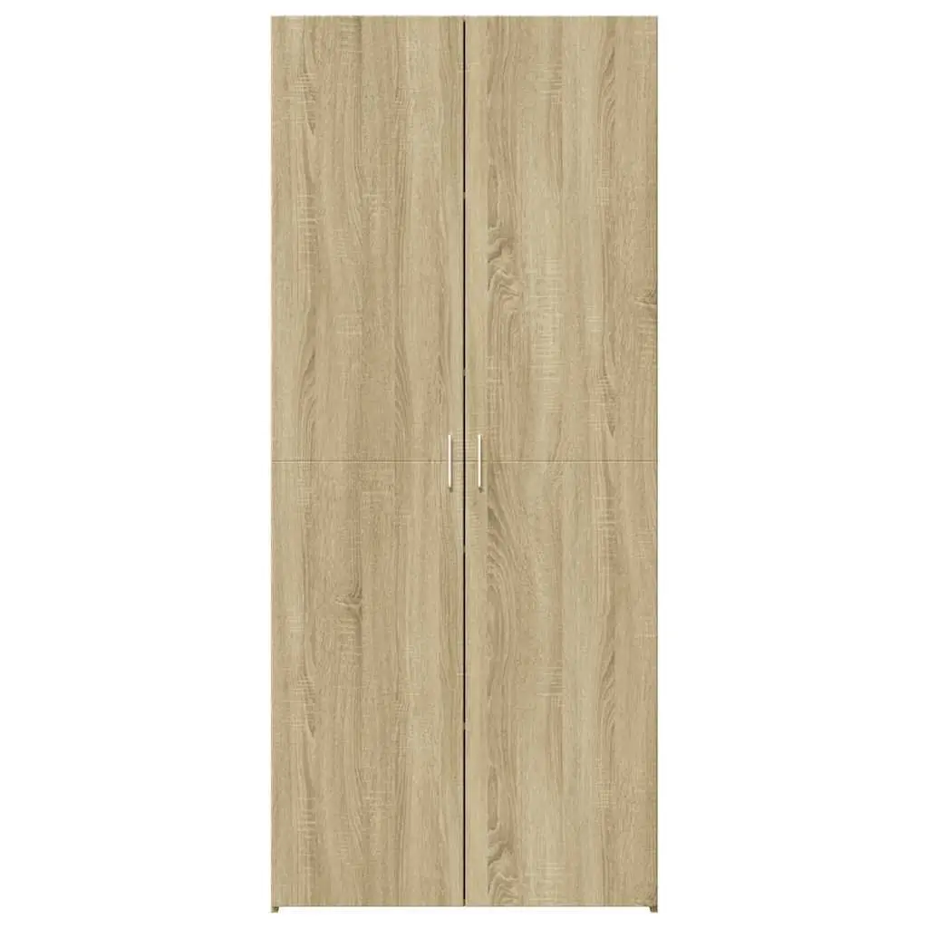 Highboard Storage Cabinet for Bedroom Living Room Brown Engineered Wood 70 x 42.5 x 185 cm