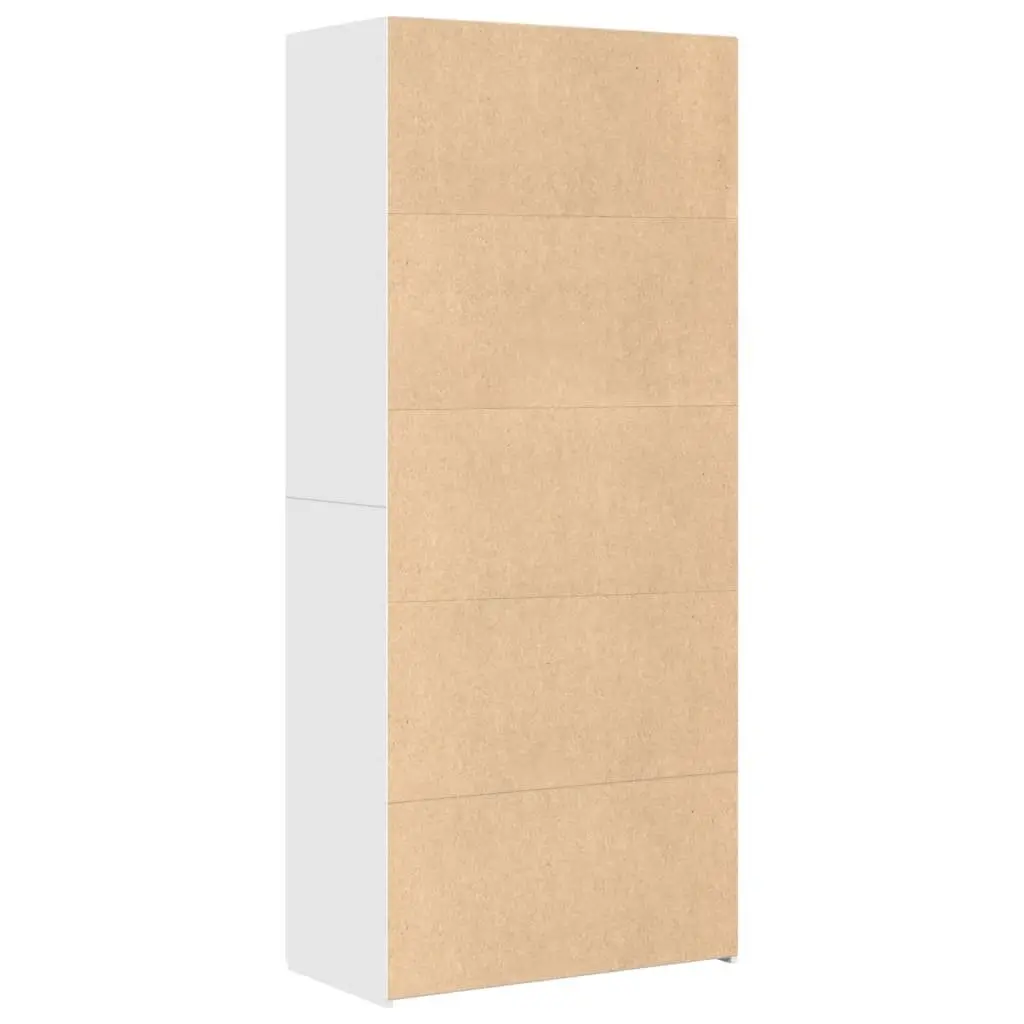 Highboard Storage Cabinet for Bedroom Living Room White Engineered Wood