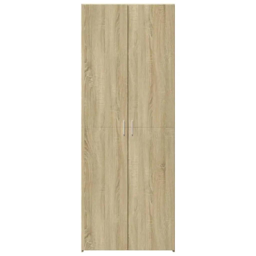 Highboard Storage Cabinet Brown Engineered Wood Living Room Bedroom 80 x 42.5 x 185 cm