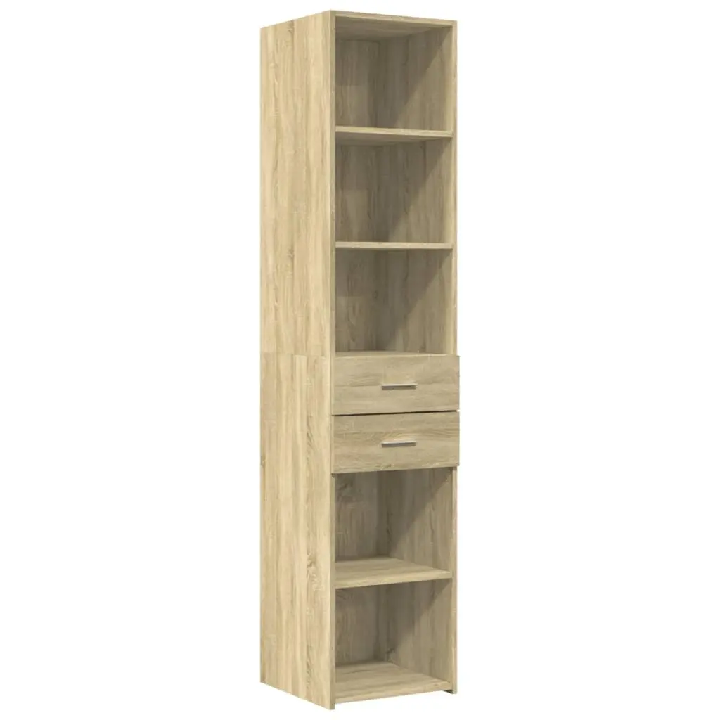 Highboard Storage Cabinet Engineered Wood for Home 40x42.5x185cm