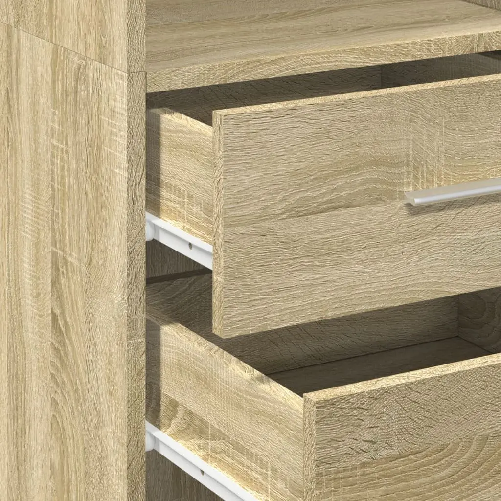 Highboard Storage Cabinet Engineered Wood for Home 40x42.5x185cm
