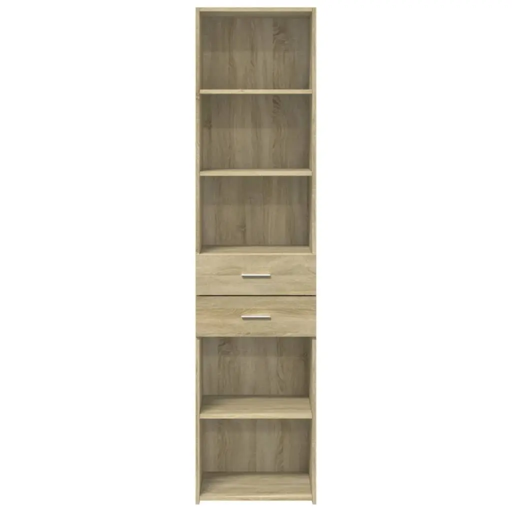 Highboard Storage Cabinet for Home 45x42.5x185cm Brown Engineered Wood Sonoma Oak