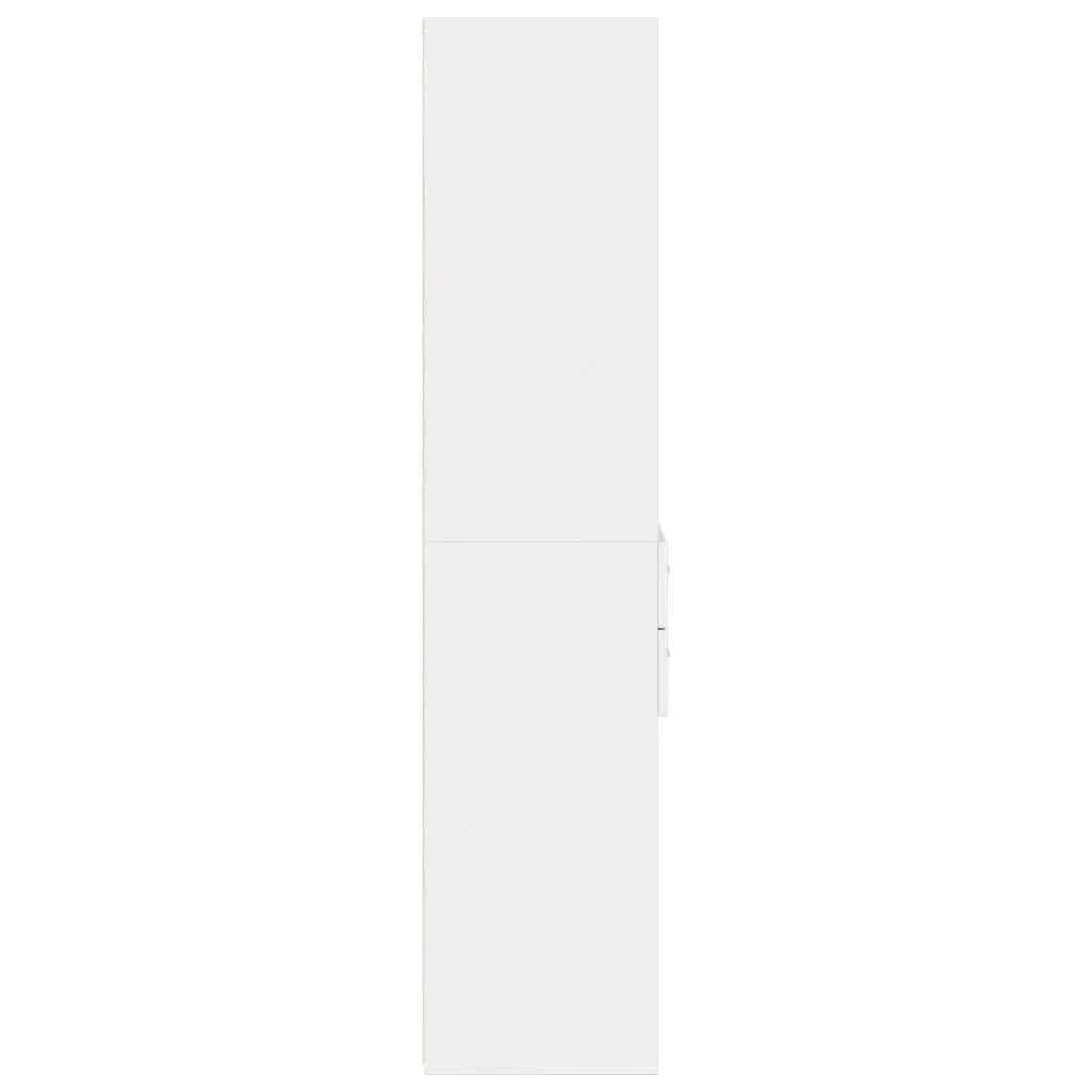 Highboard Storage Cabinet White Modern Engineered Wood Cupboard Sideboards