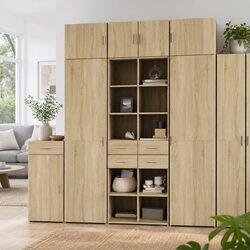 Highboard Sideboard Storage Cabinet Specifications: 70x42.5x185cm